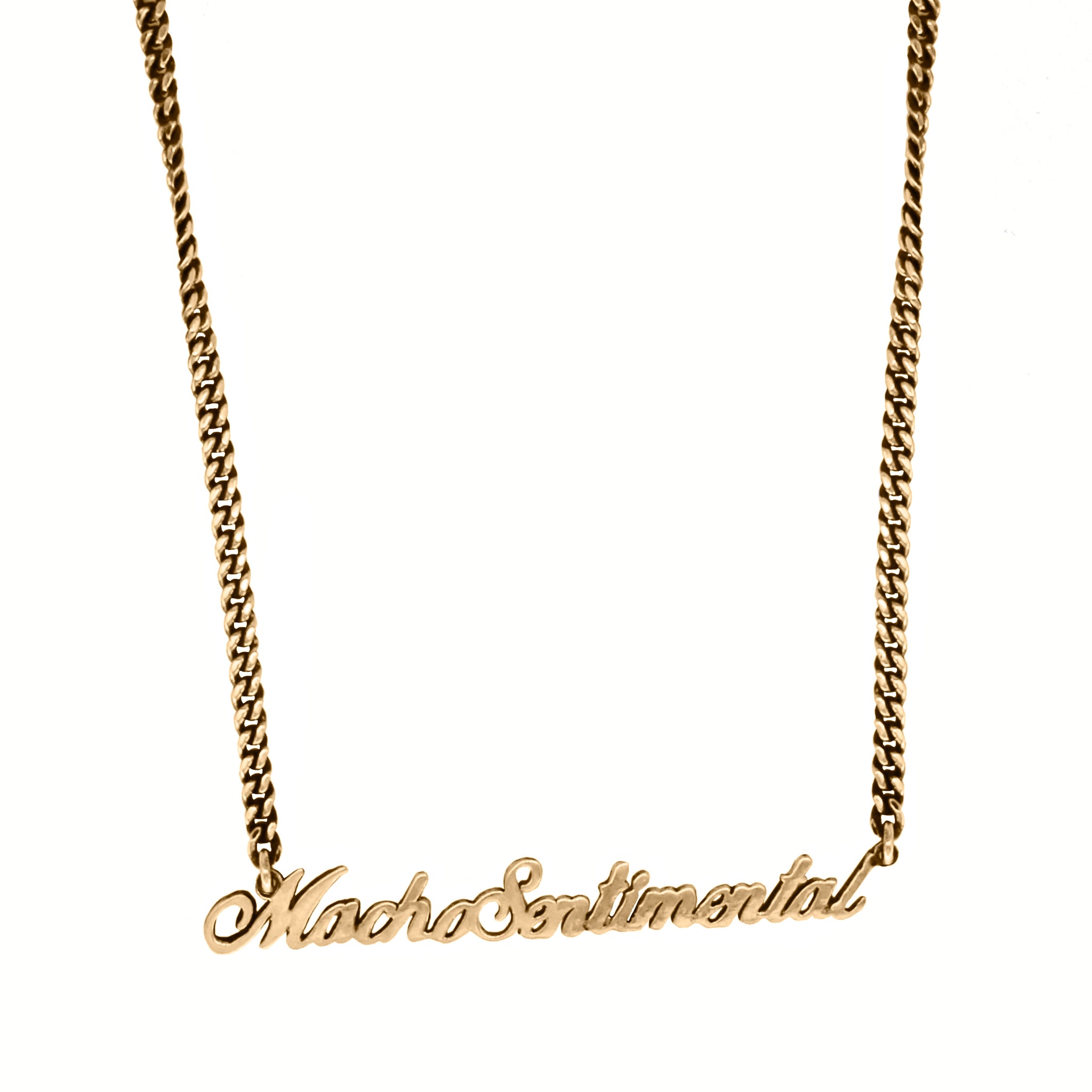 Macho Sentimental Necklace - Gold Plated