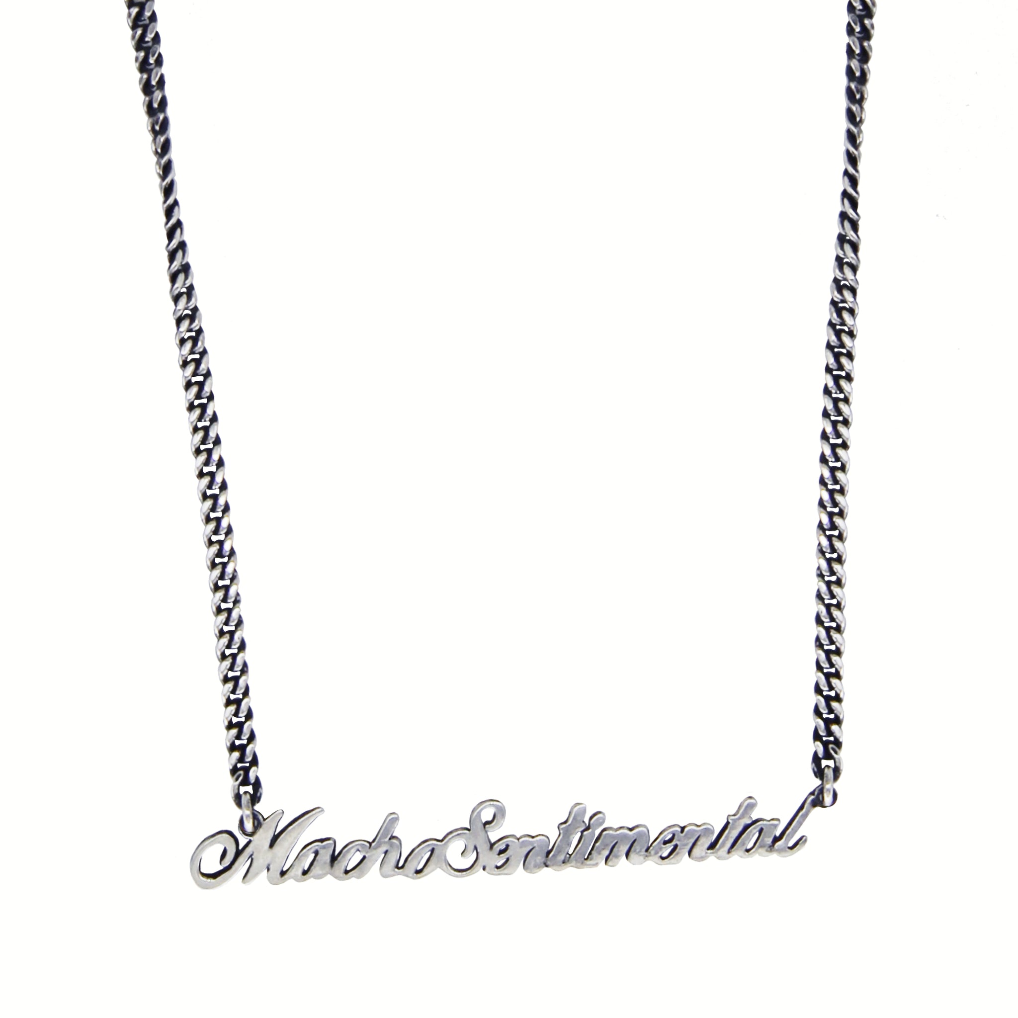 Macho Sentimental Necklace - Sterling Silver